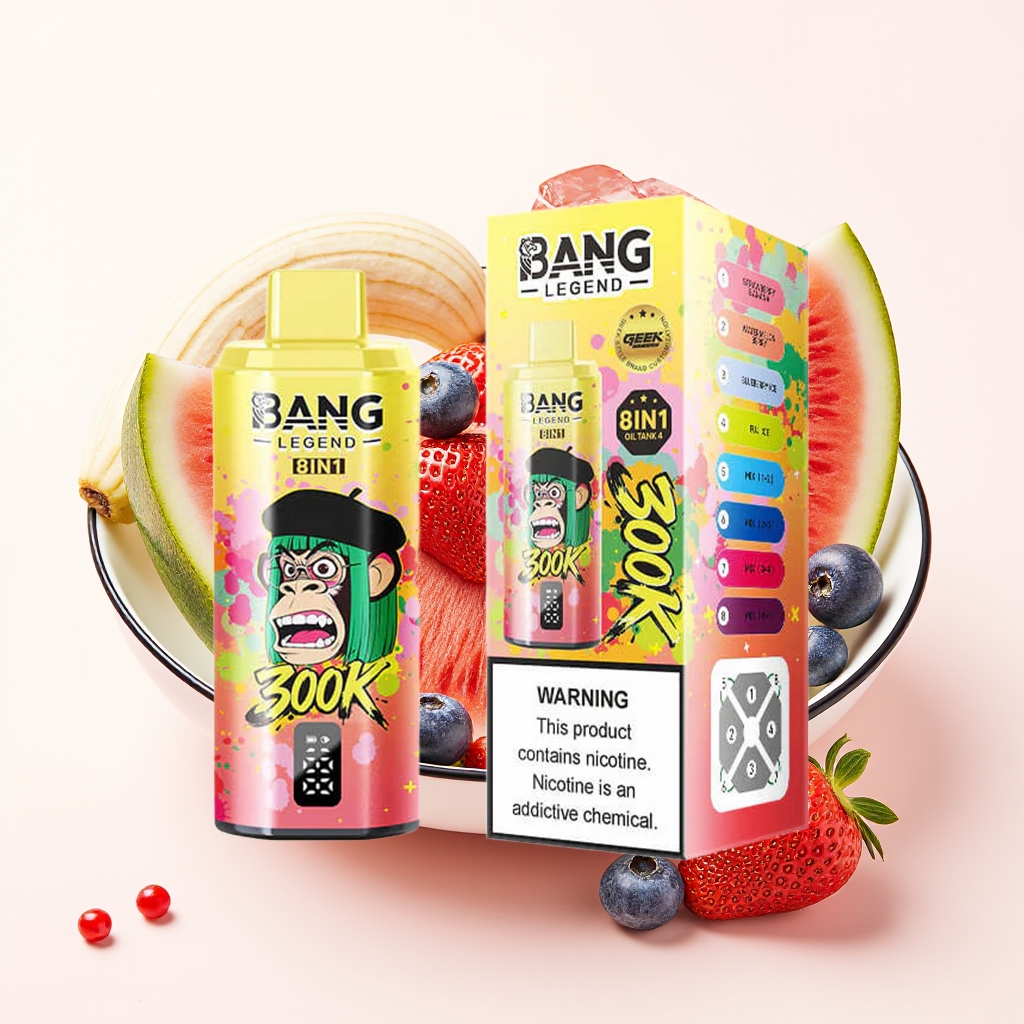 Bang Legend 300Kパフ 8-in-1 使い捨てベイプ - 画像 (9)